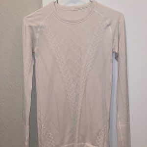 Lululemon rest less cable knit stretch top
